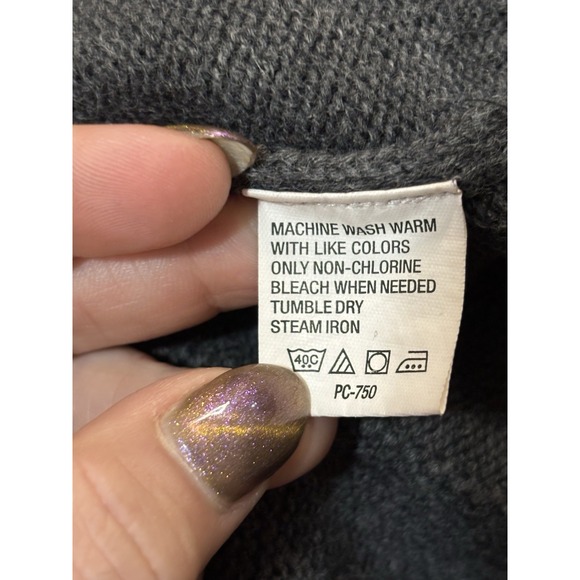 Van Heusen Gray Knit Crewneck Sweater Men's M - Picture 5 of 5